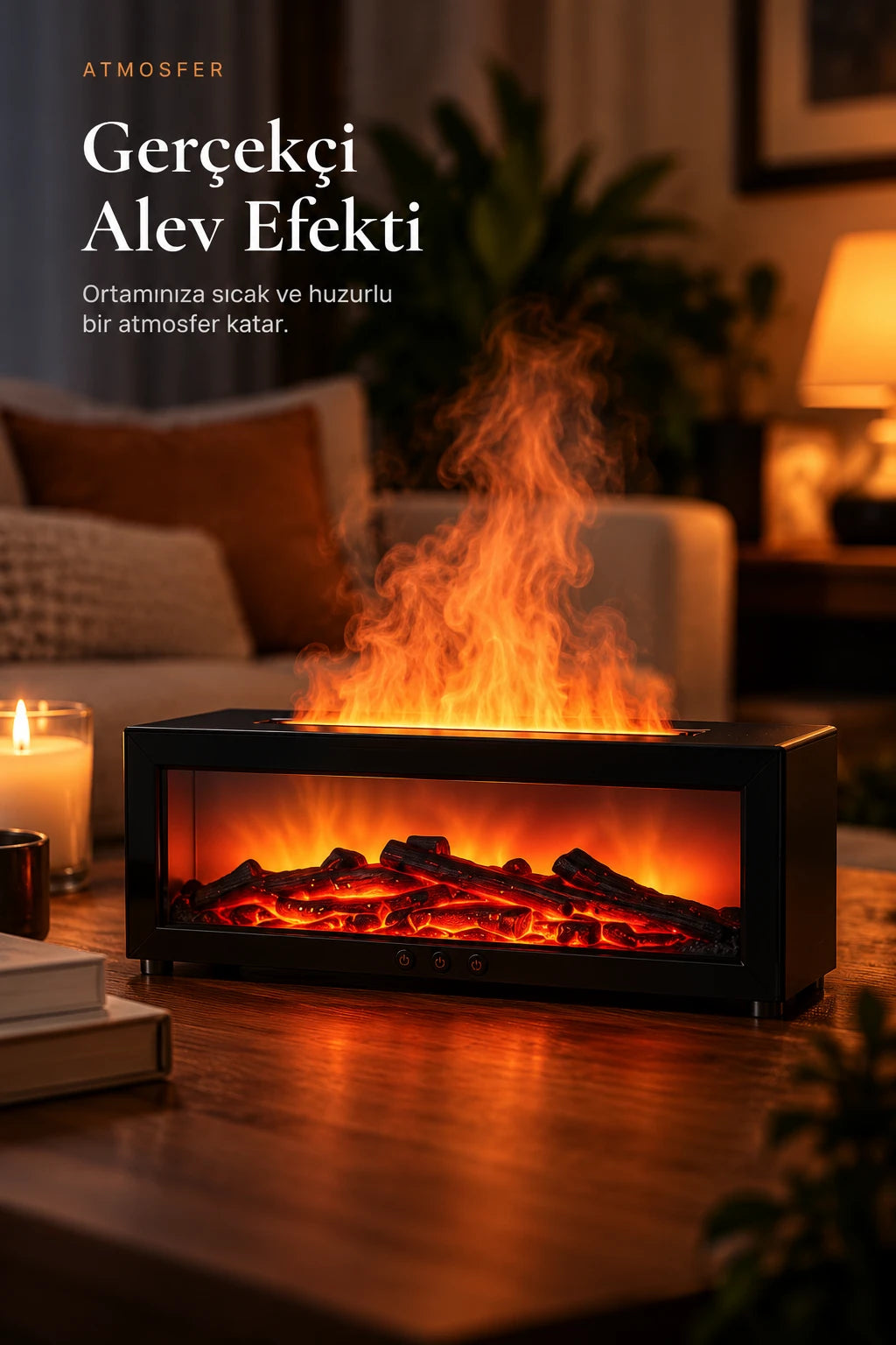 Gerçekçi alev efekti